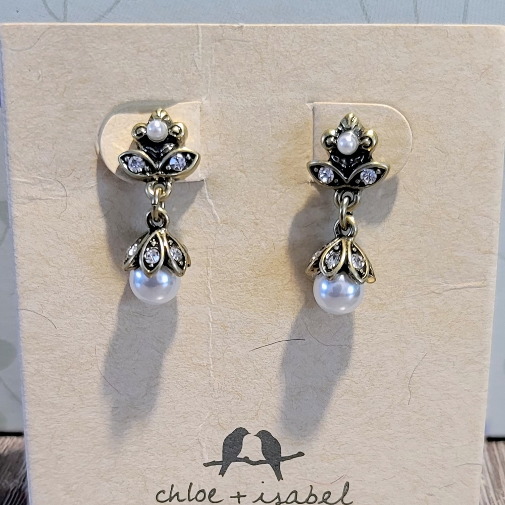 Chloe + Isabel Royal Thistle Delicate Drop Earrings